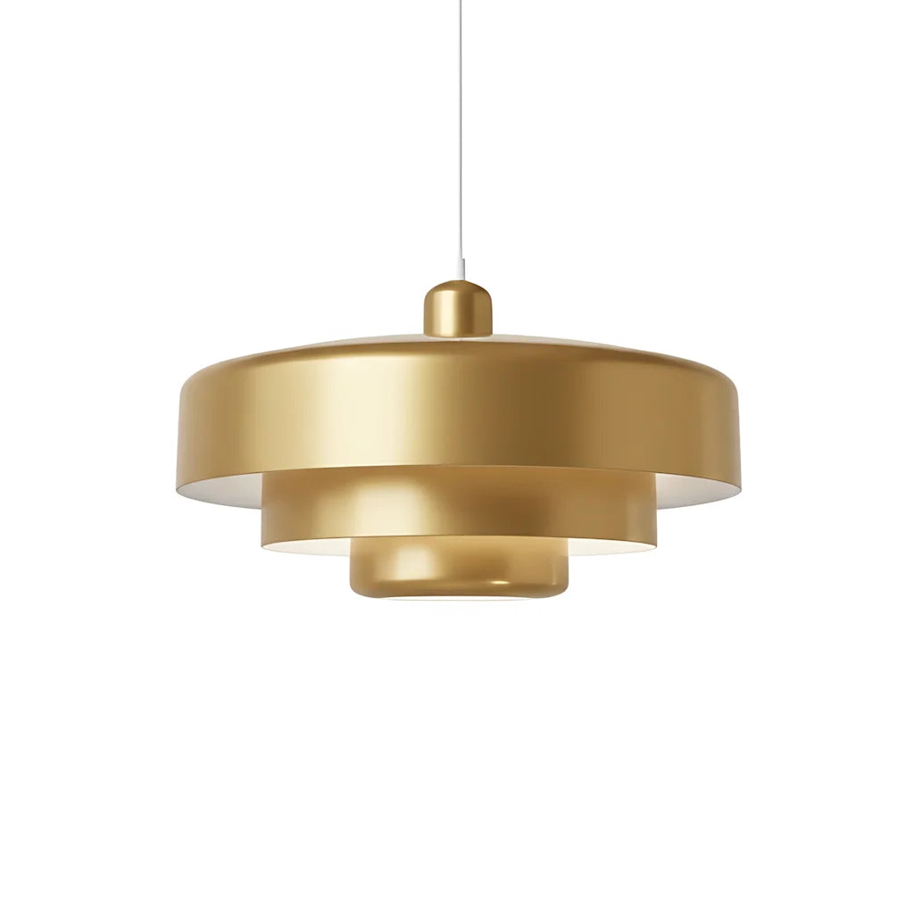 Hind Bauhaus Triple Layer Disc Pendant Light - Modern Macaron Design