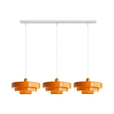 Hind Bauhaus Triple Layer Disc Pendant Light - Modern Macaron Design