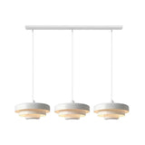 Hind Bauhaus Triple Layer Disc Pendant Light - Modern Macaron Design