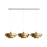 Hind Bauhaus Triple Layer Disc Pendant Light - Modern Macaron Design