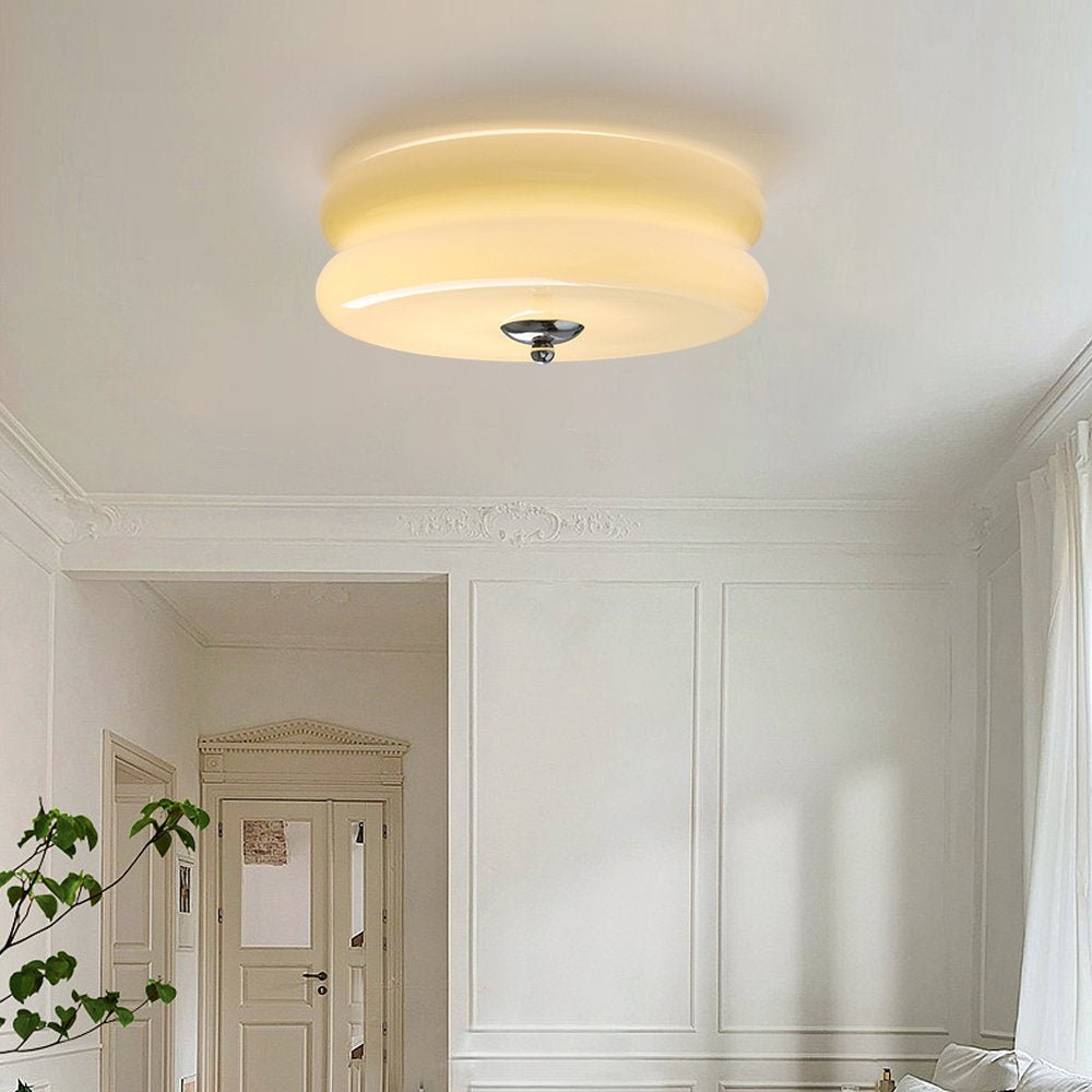 Deckenleuchte Lea Art Deco Rund – Elegante Deckenleuchte aus Glas
