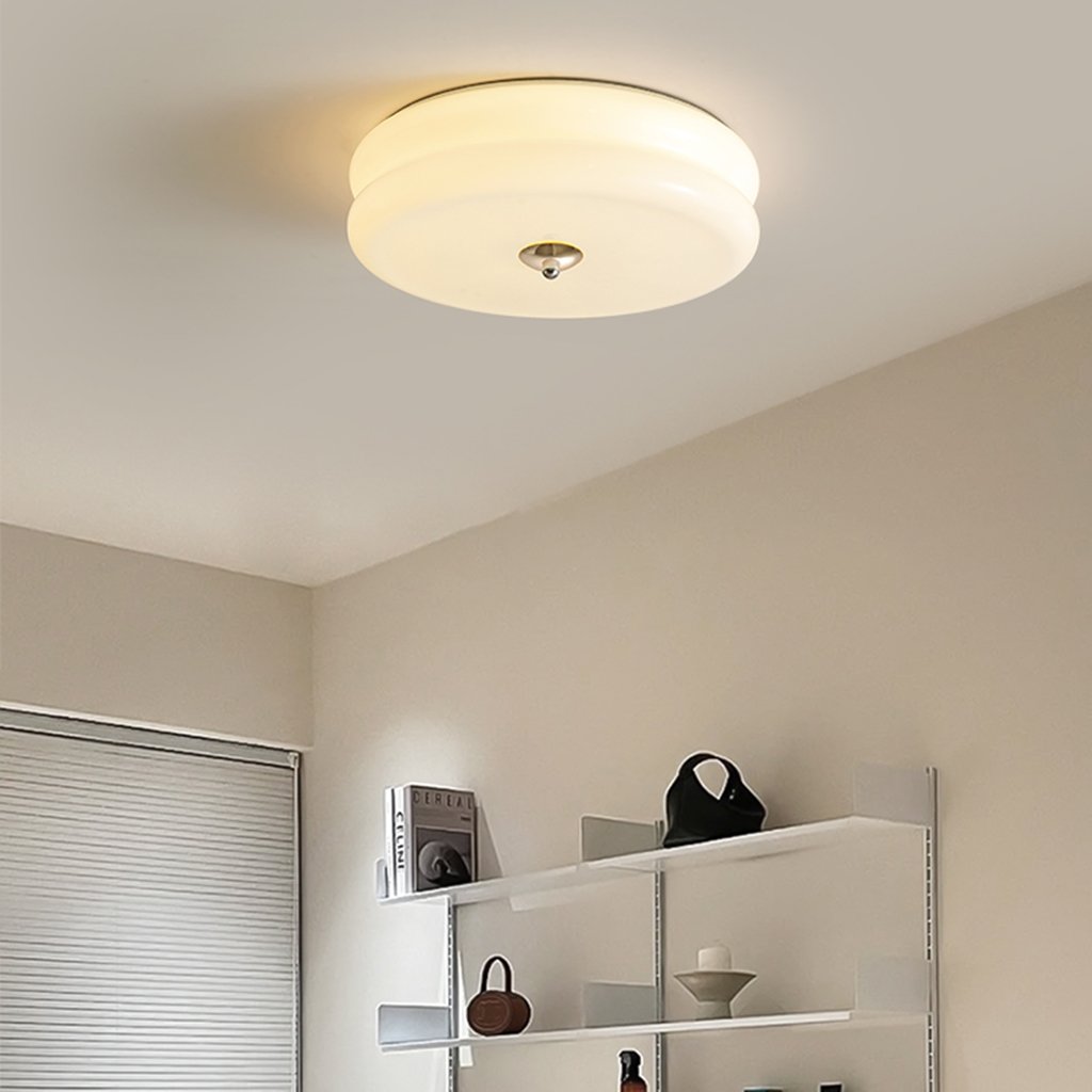 Deckenleuchte Lea Art Deco Rund – Elegante Deckenleuchte aus Glas