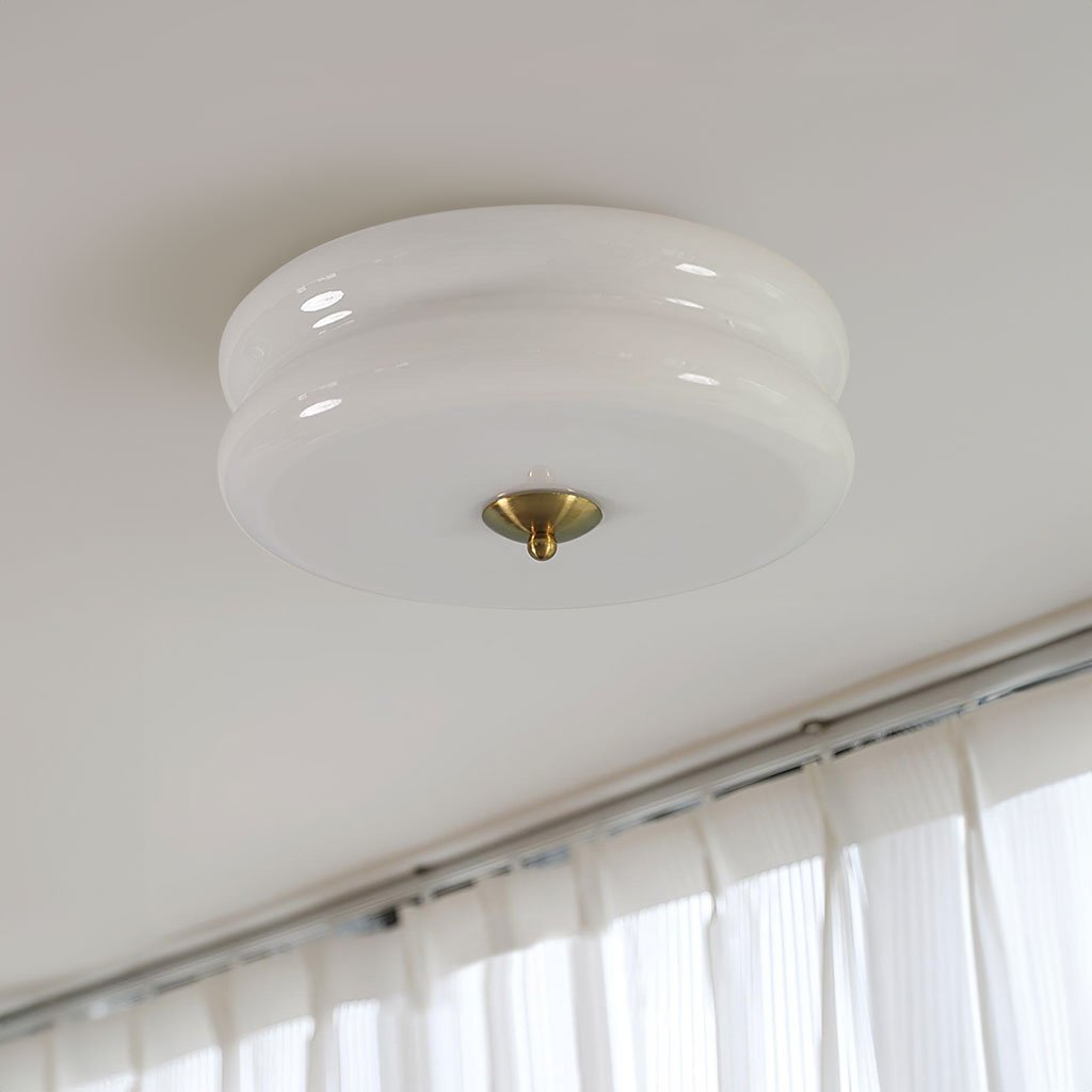 Deckenleuchte Lea Art Deco Rund – Elegante Deckenleuchte aus Glas