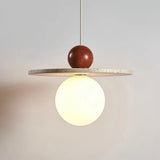 Lysira Skandinavien Travertin Scheiben-Pendelleuchte | Minimalistische Steinlampe