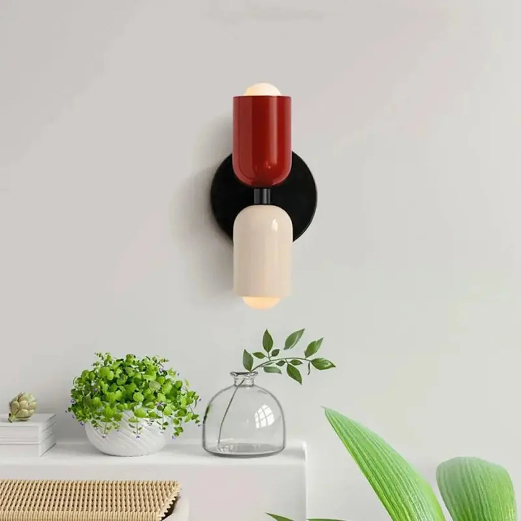 Barra Macaron Up Down Wandleuchte | Moderne nordische Wandlampe für Schlafzimmer & Wohnzimmer