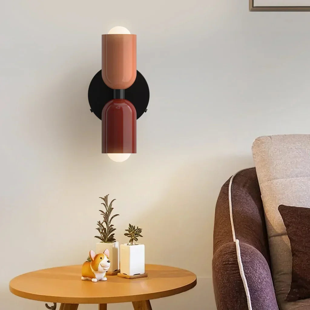 Barra Macaron Up Down Wandleuchte | Moderne nordische Wandlampe für Schlafzimmer & Wohnzimmer