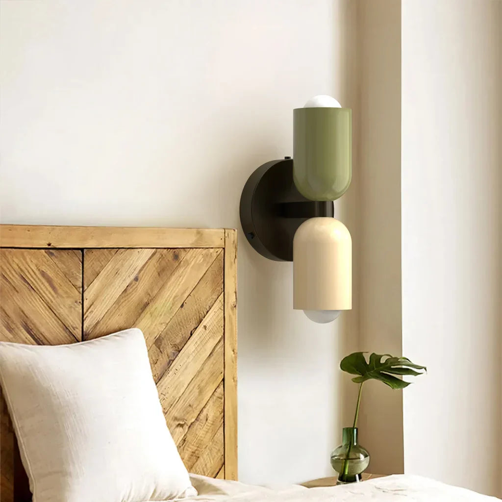 Barra Macaron Up Down Wandleuchte | Moderne nordische Wandlampe für Schlafzimmer & Wohnzimmer