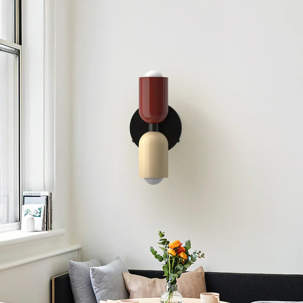 Barra Macaron Up Down Wandleuchte | Moderne nordische Wandlampe für Schlafzimmer & Wohnzimmer