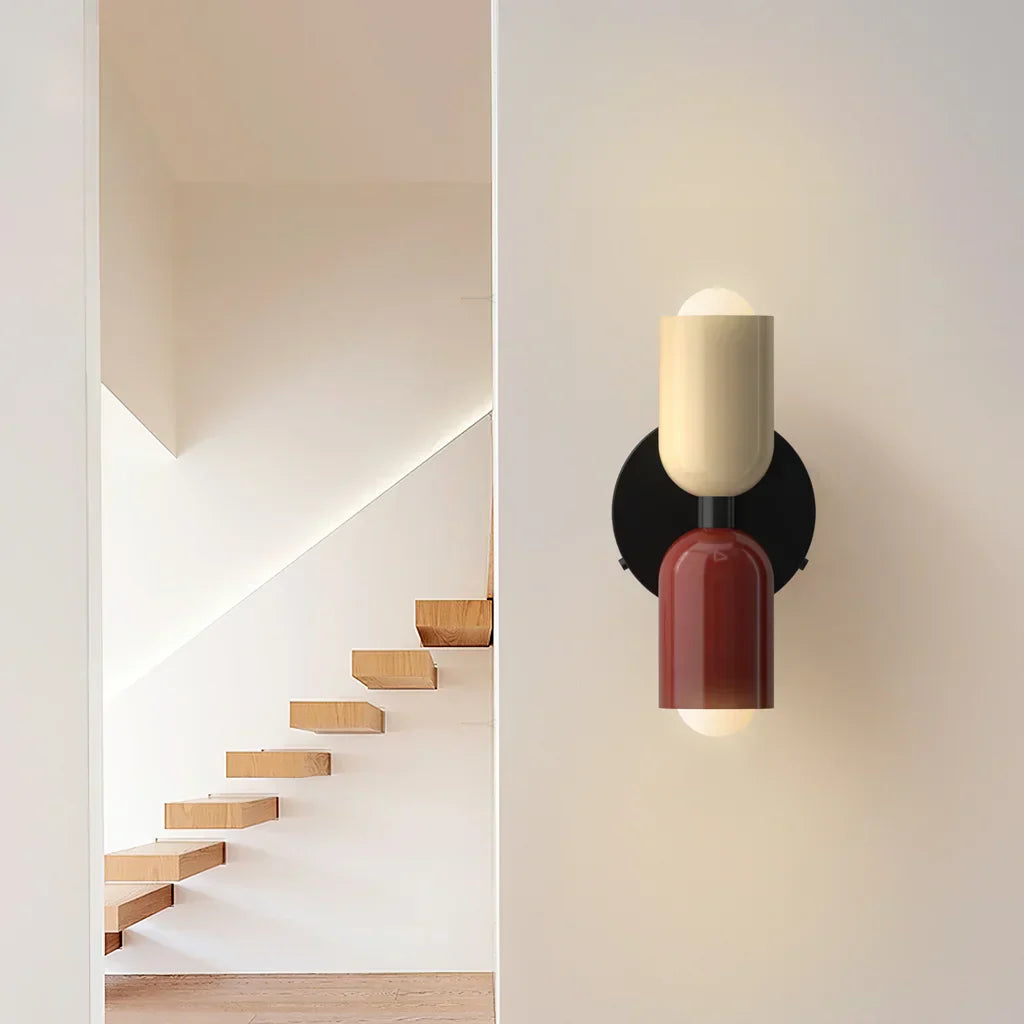 Barra Macaron Up Down Wandleuchte | Moderne nordische Wandlampe für Schlafzimmer & Wohnzimmer