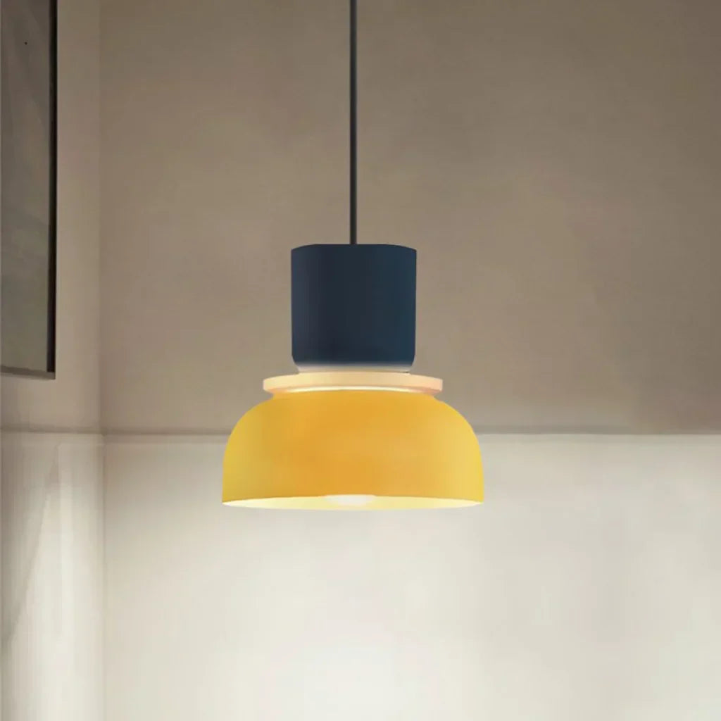 Lucie Nordic Color Block Pendant Light - Modern Minimalist Hanging Lamp