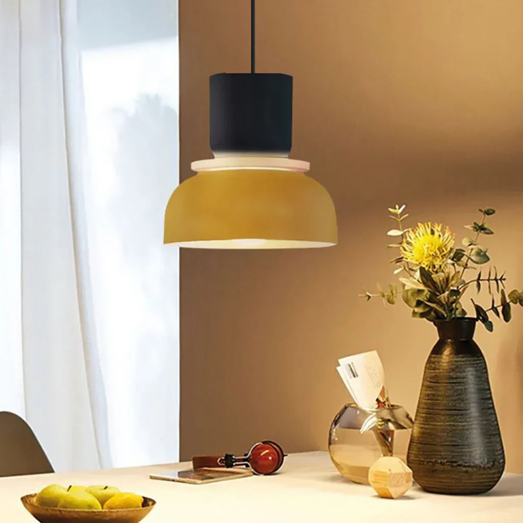 Lucie Nordic Color Block Pendant Light - Modern Minimalist Hanging Lamp