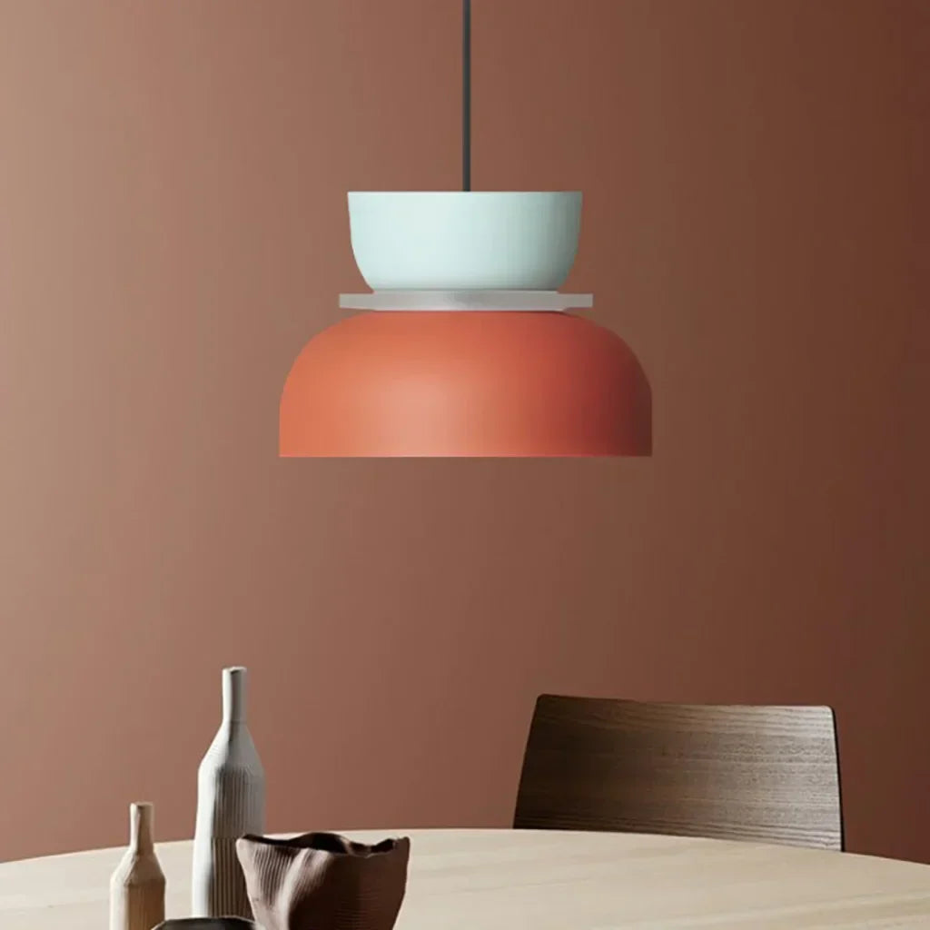 Lucie Nordic Color Block Pendant Light - Modern Minimalist Hanging Lamp