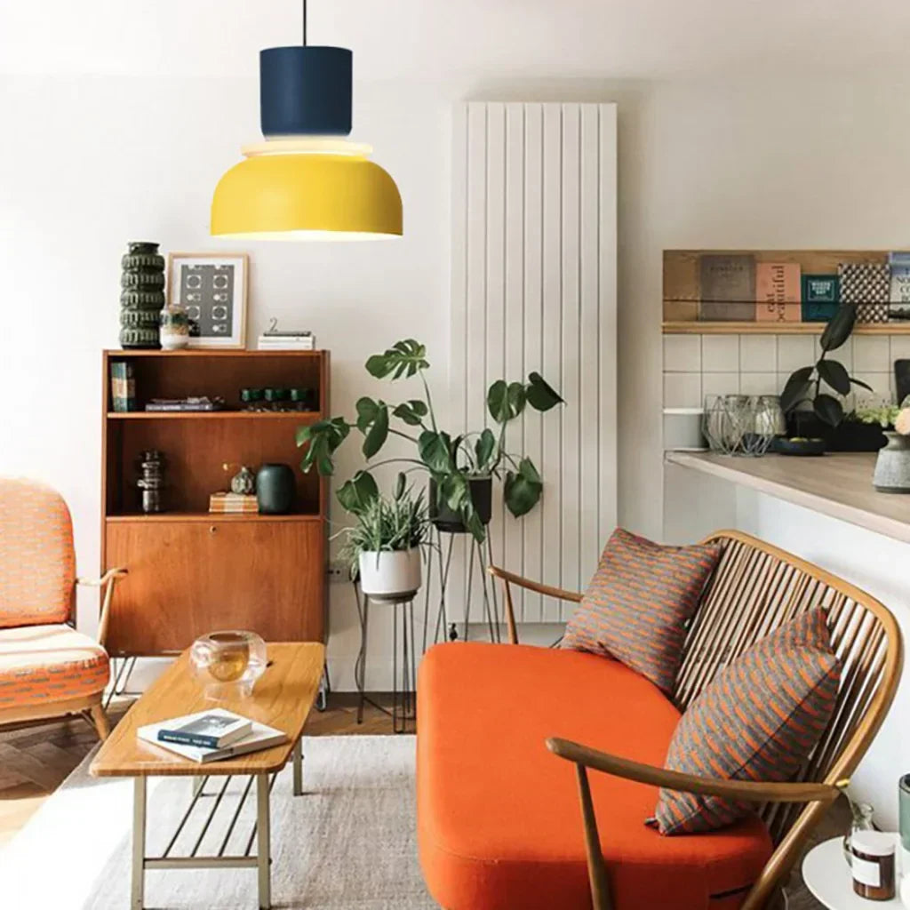 Lucie Nordic Color Block Pendant Light - Modern Minimalist Hanging Lamp