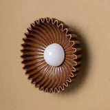 Marenys Modern Ceramic Flower Wall Light | Nordic Wabi-Sabi Sconce