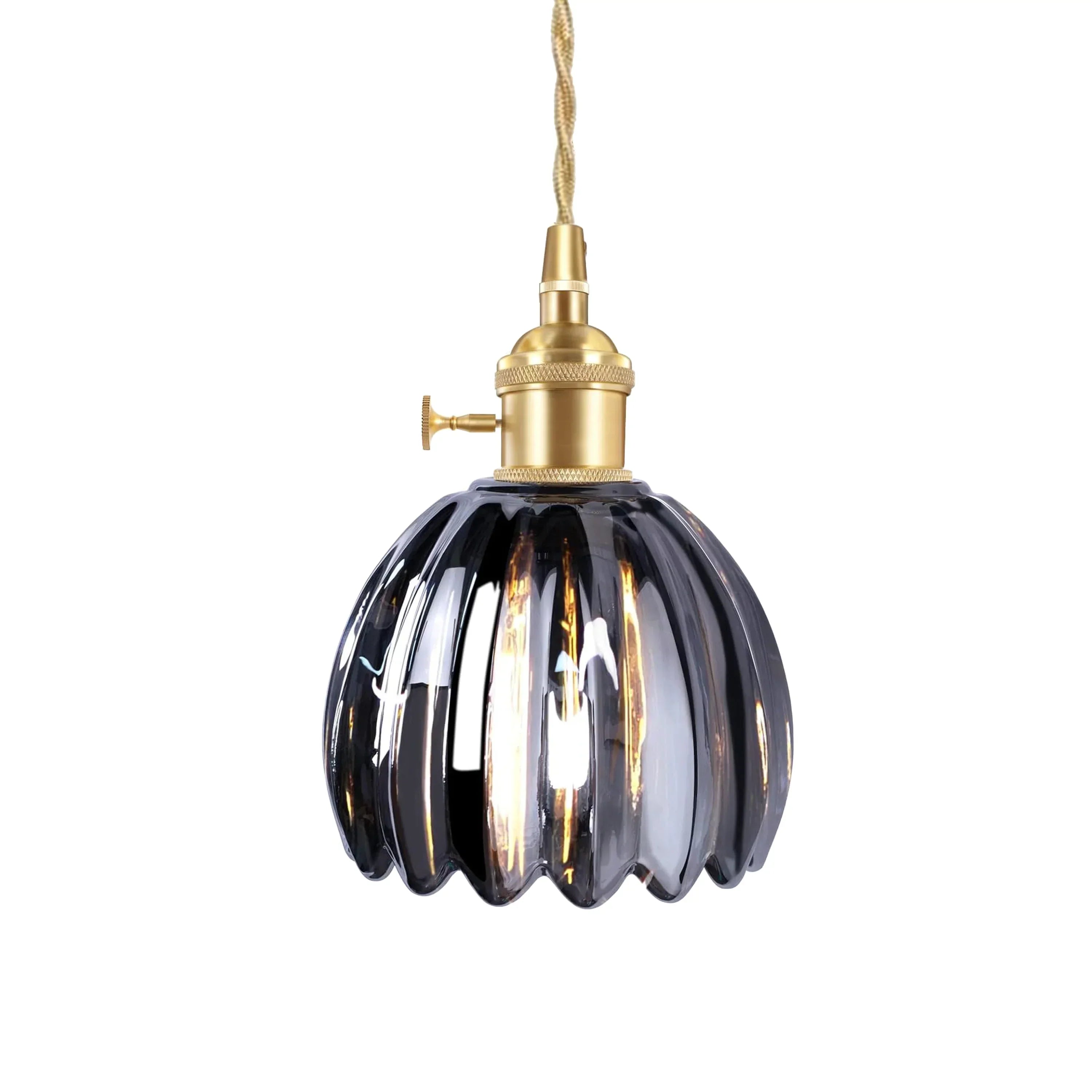 Suspension Marlee petite fleur en verre | Lustre élégant en verre floral