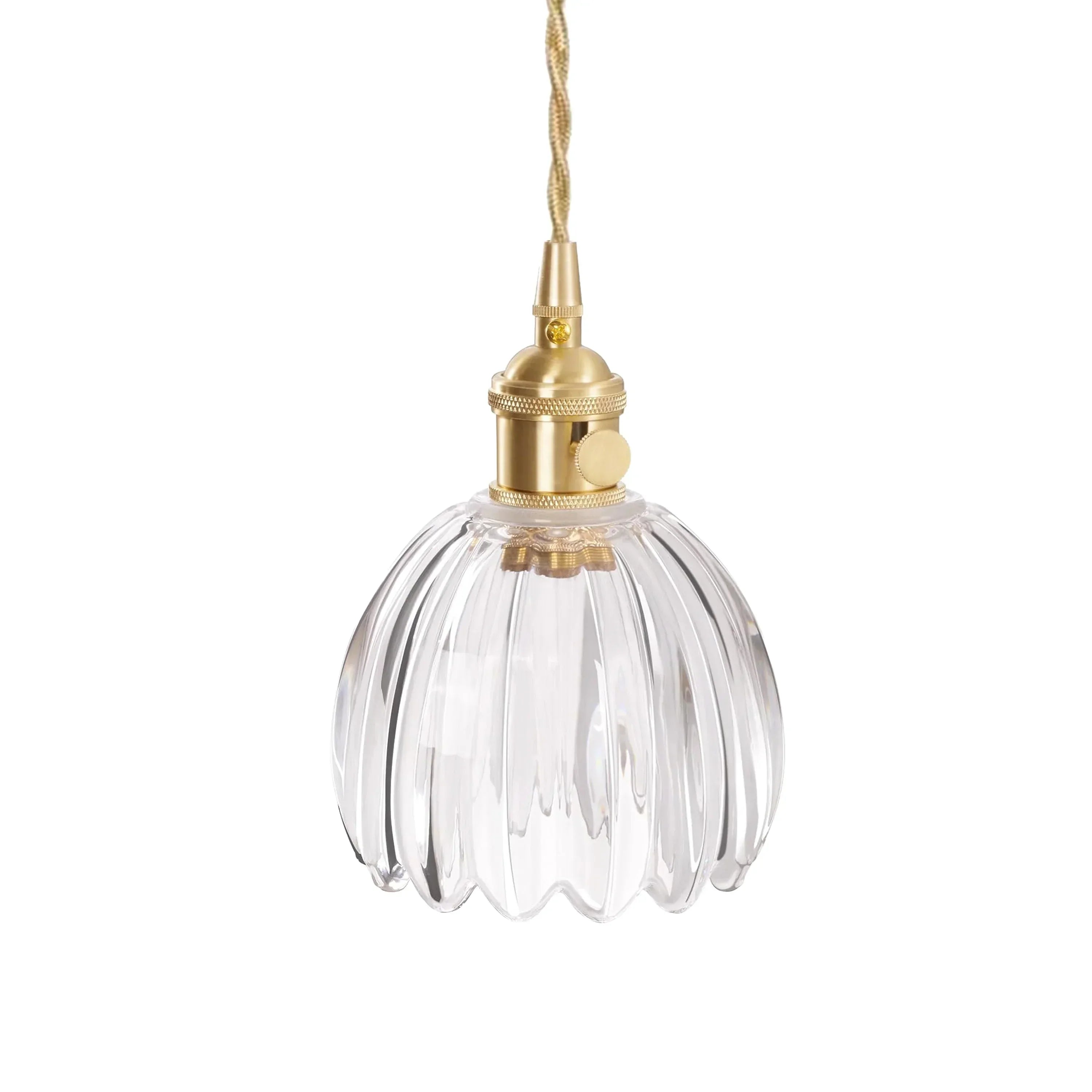 Suspension Marlee petite fleur en verre | Lustre élégant en verre floral