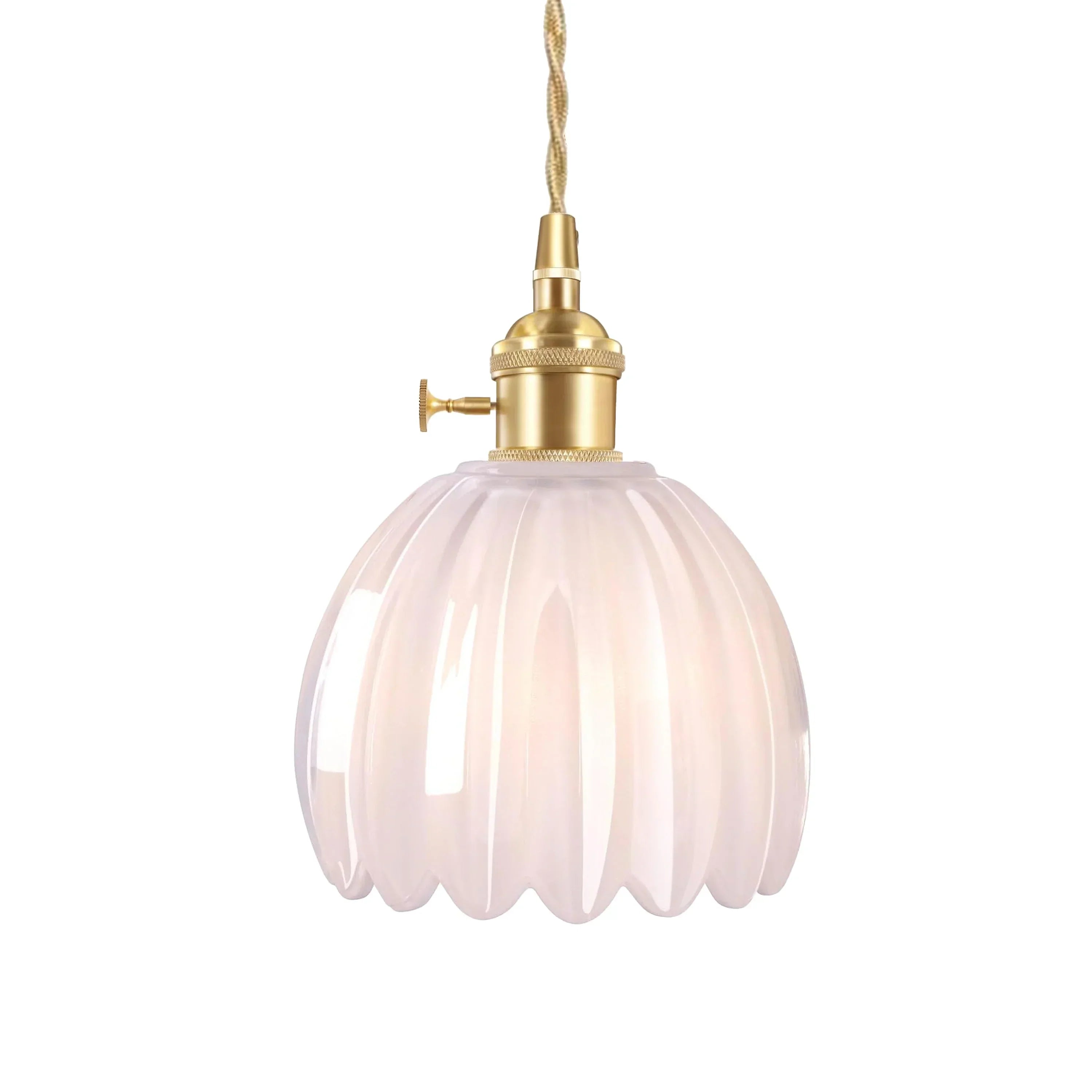 Suspension Marlee petite fleur en verre | Lustre élégant en verre floral