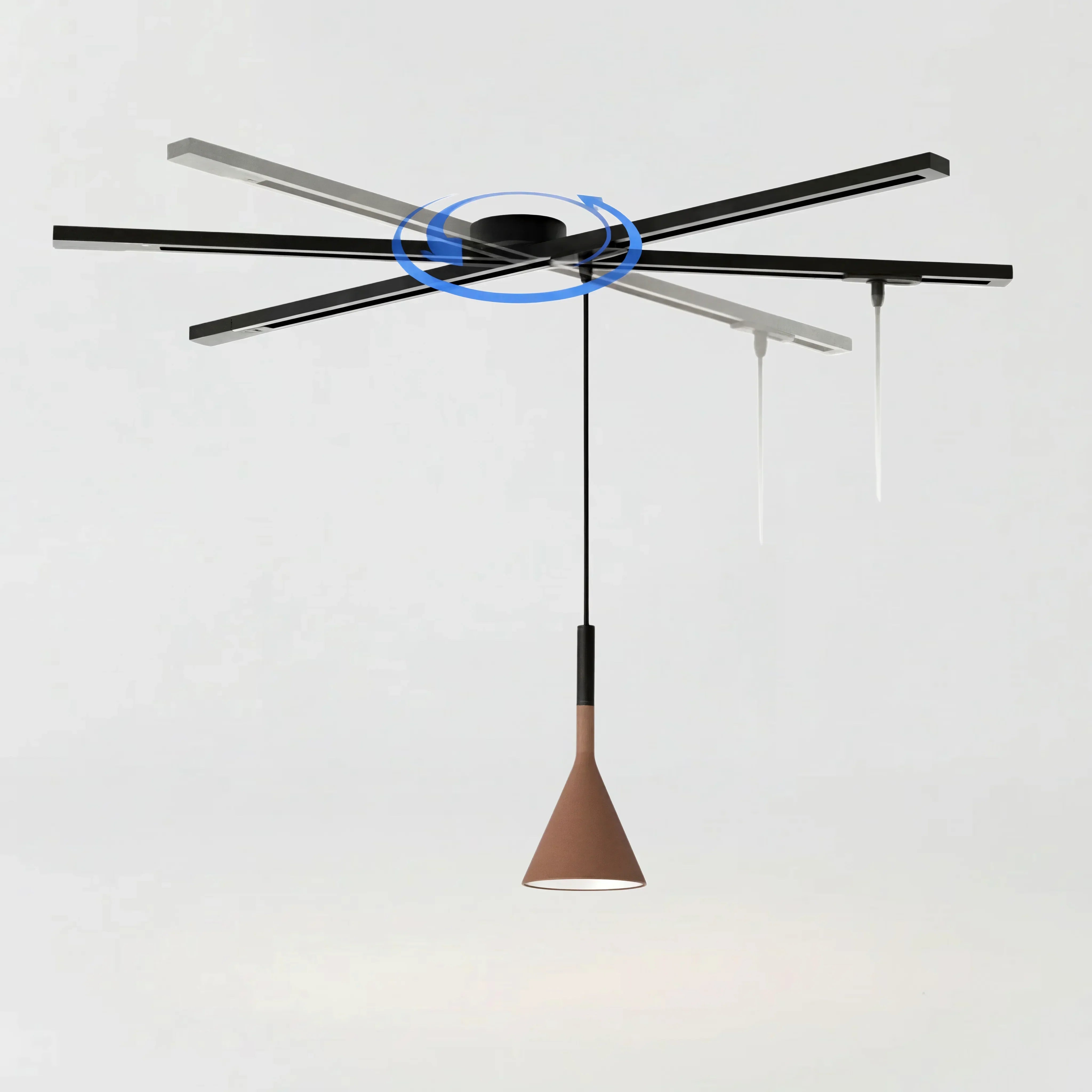 Morris 360° Rotatable Movable Ceiling Rail for Pendant Lights | Ailampplus