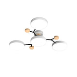 Murray Macaron LED Molecular Ceiling Light - Modern Wood & Metal Design