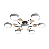 Murray Macaron LED Molecular Ceiling Light - Modern Wood & Metal Design