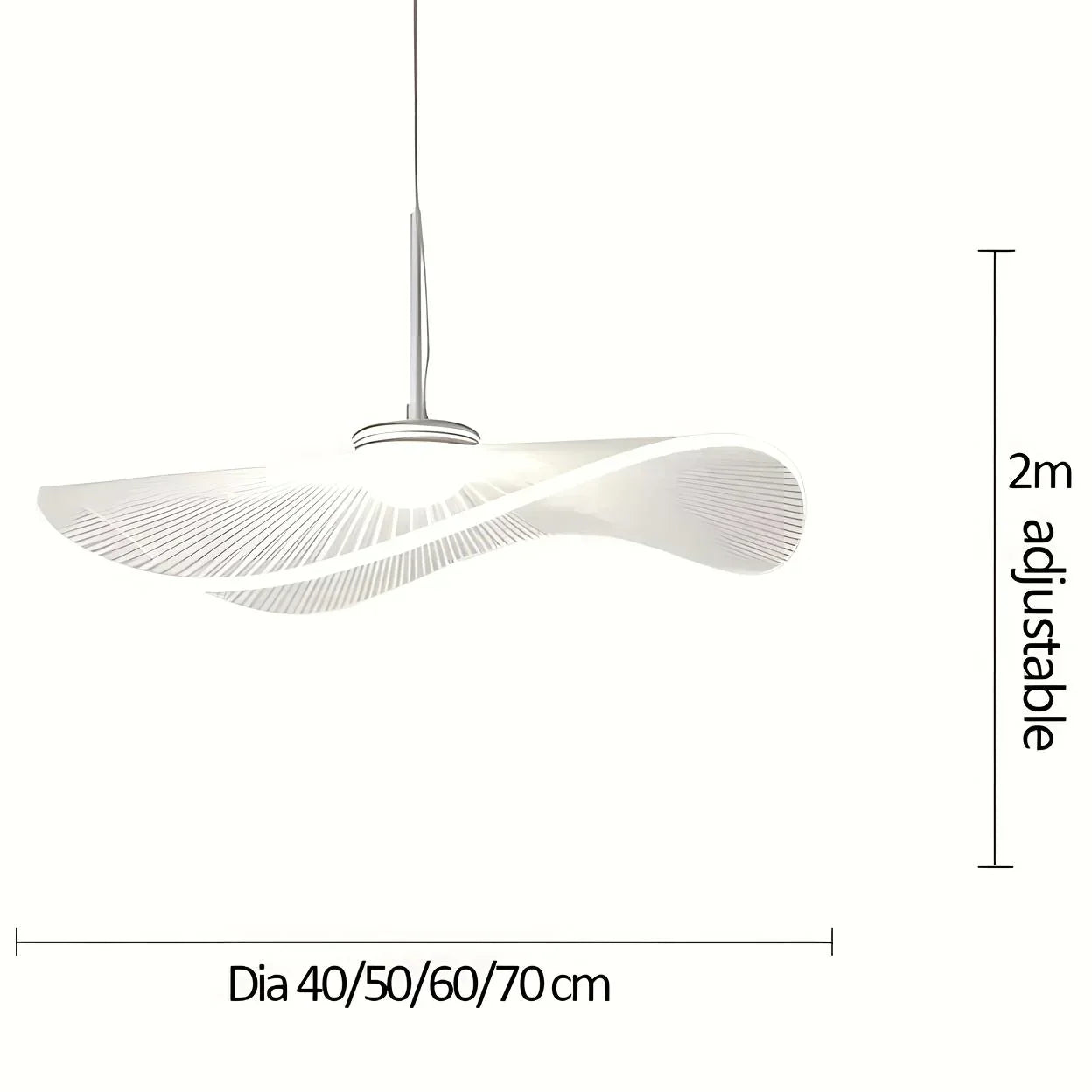 Suspension LED Anwen Nordic Lotus Leaf - Lustre moderne en acrylique