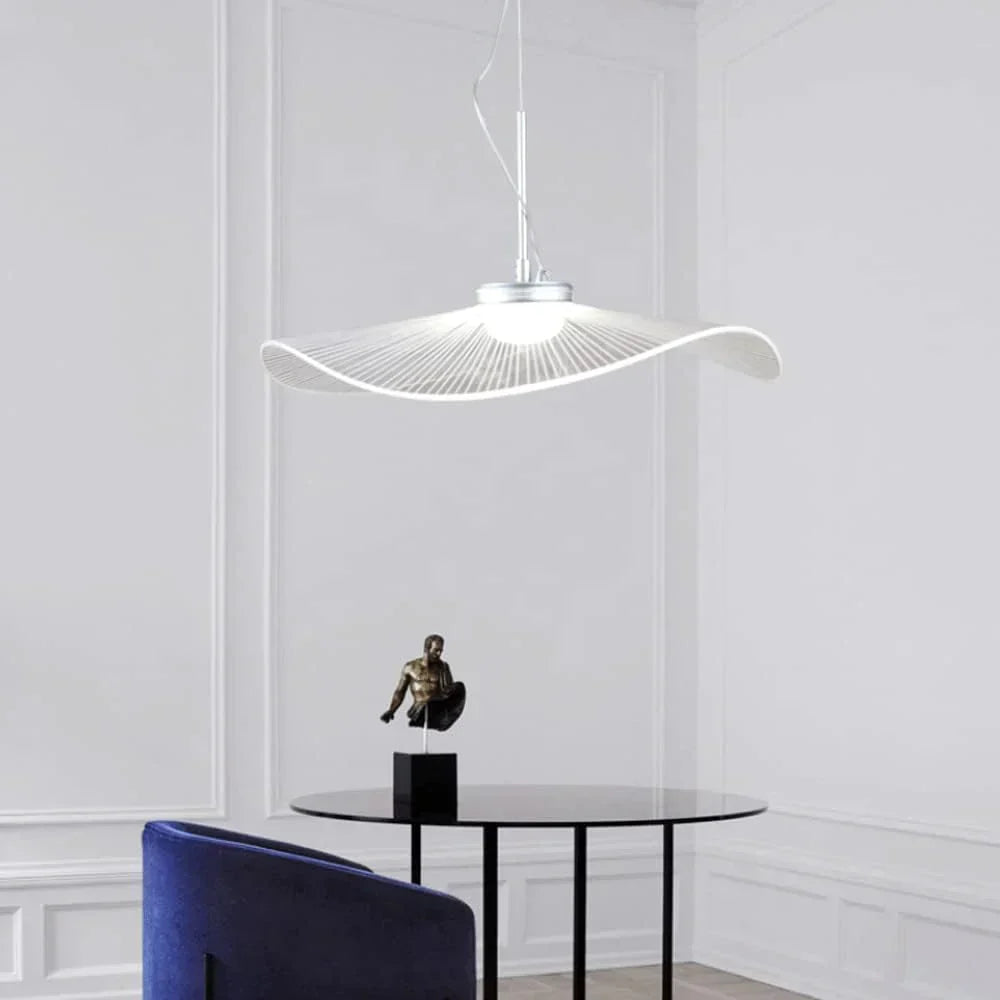 Suspension LED Anwen Nordic Lotus Leaf - Lustre moderne en acrylique