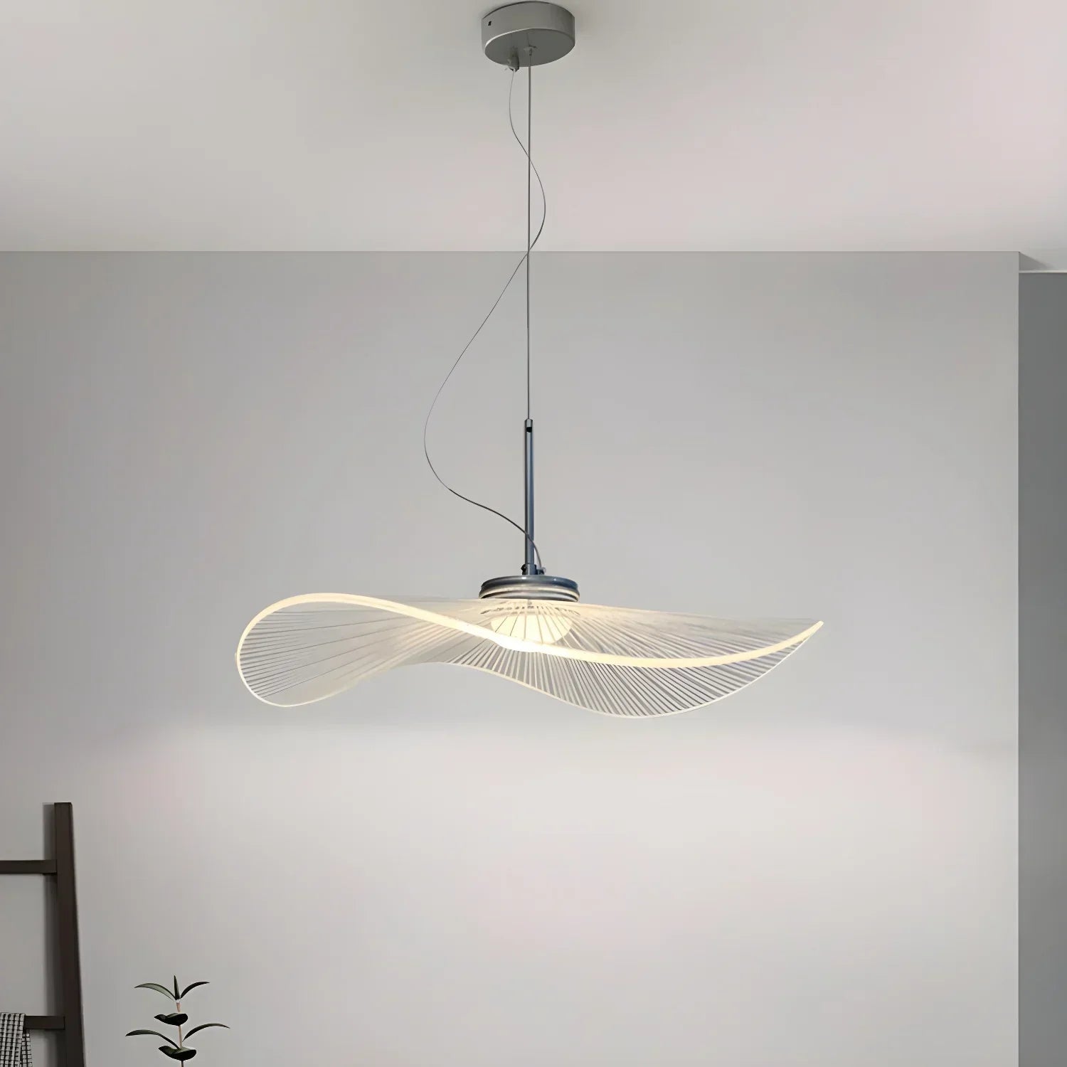 Suspension LED Anwen Nordic Lotus Leaf - Lustre moderne en acrylique