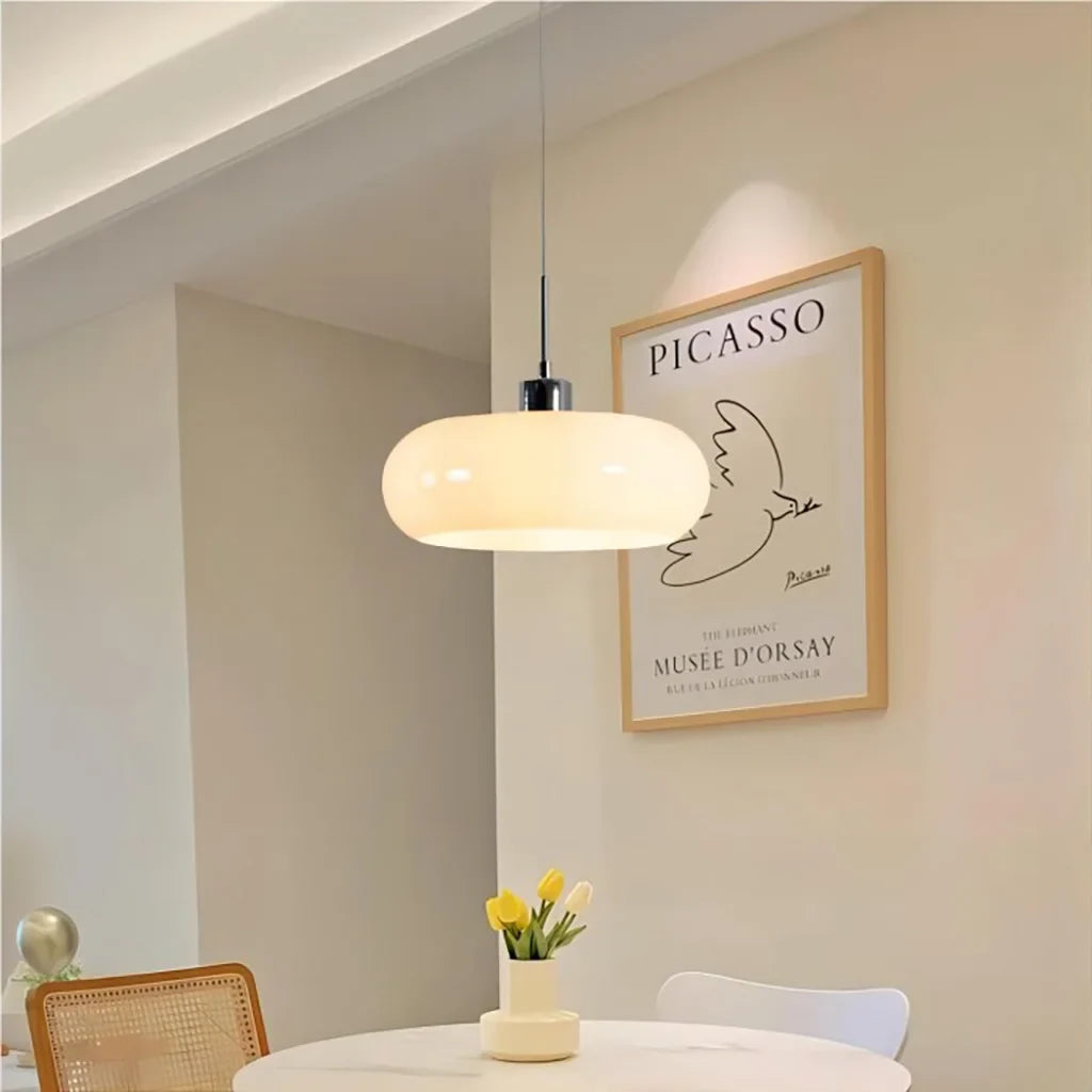 Suspension en verre Kieran Bauhaus | Lampe suspendue moderne de style Mid-Century
