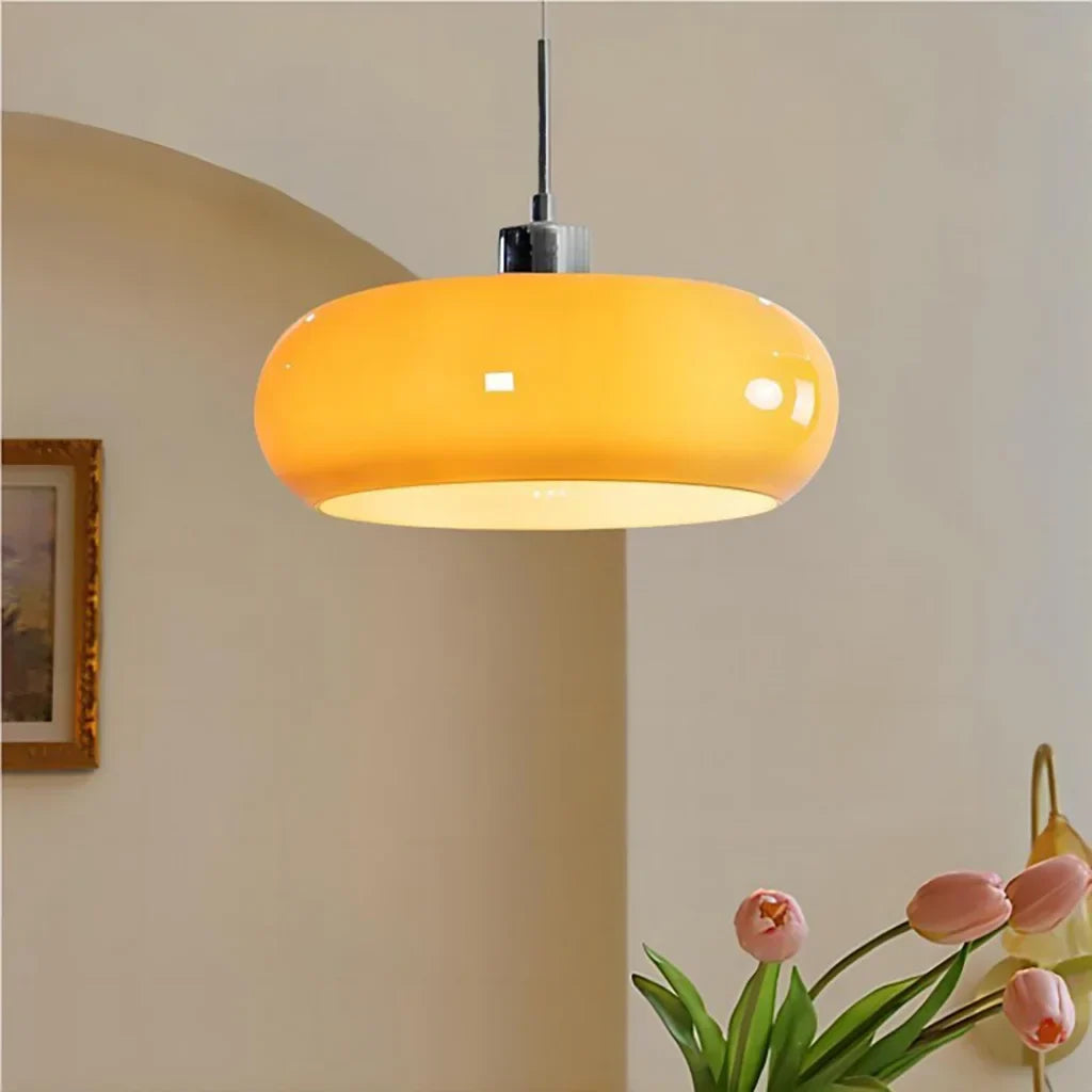 Suspension en verre Kieran Bauhaus | Lampe suspendue moderne de style Mid-Century