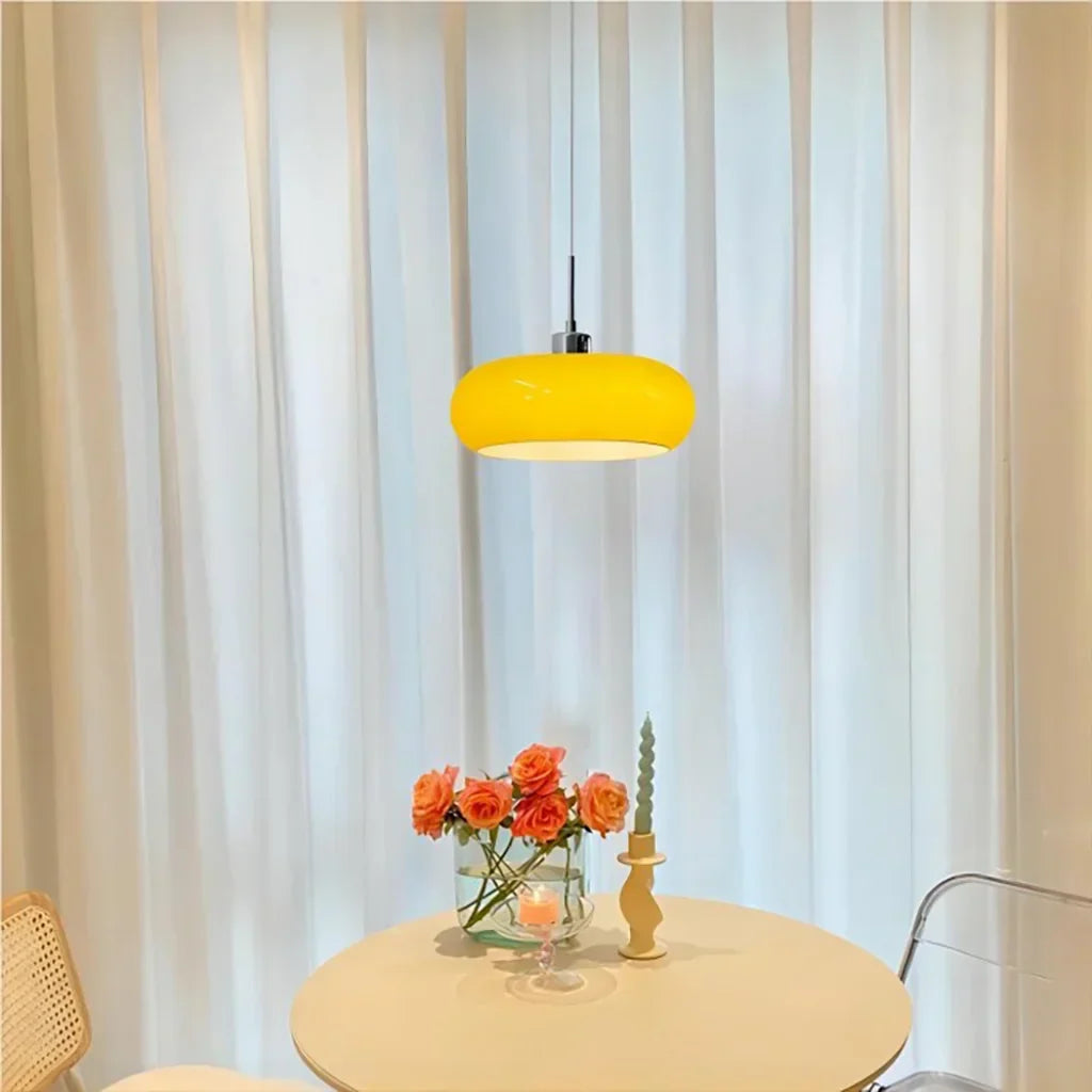 Suspension en verre Kieran Bauhaus | Lampe suspendue moderne de style Mid-Century