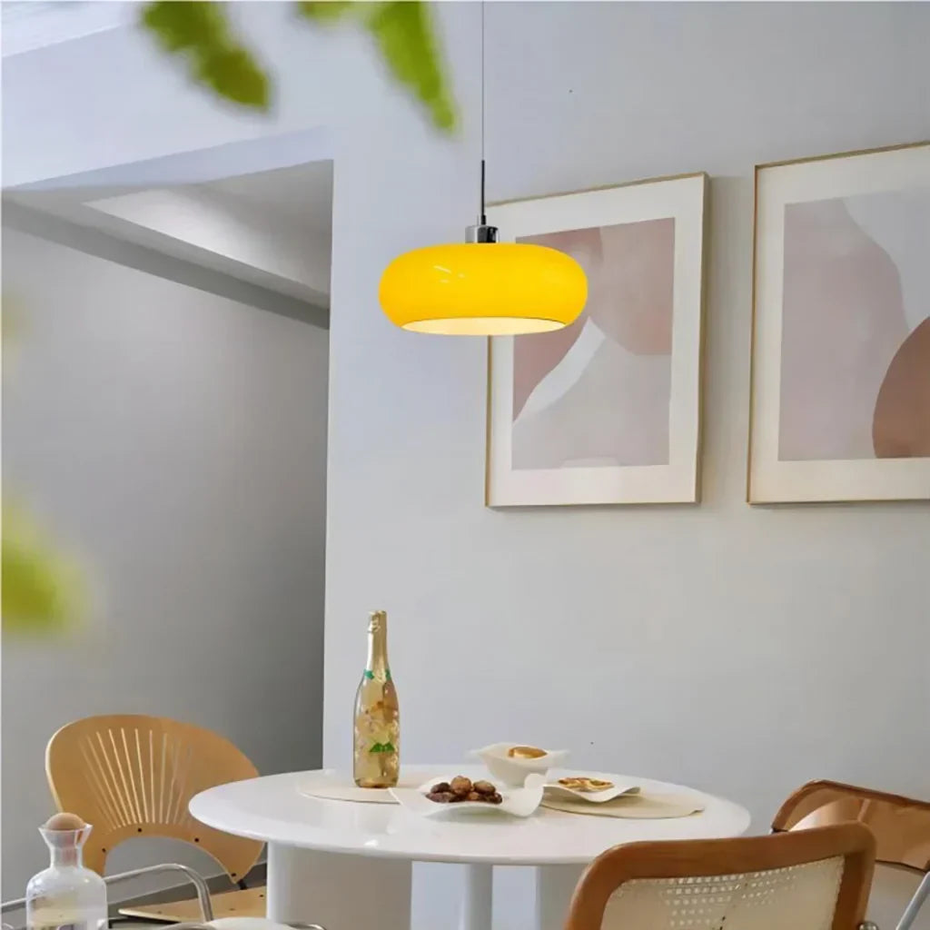 Suspension en verre Kieran Bauhaus | Lampe suspendue moderne de style Mid-Century