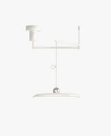 Orion Adjustable Swing Arm Acrylic Disc Pendant Light | Modern Minimalist