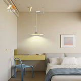 Orion Adjustable Swing Arm Acrylic Disc Pendant Light | Modern Minimalist