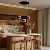 Orvina Travertine Pendant Light - Japandi Wabi-Sabi Stone Kitchen Island Lamp
