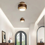 Owen Travertine Wabi-Sabi Ceiling Light - Handcrafted Minimalist Flush Mount