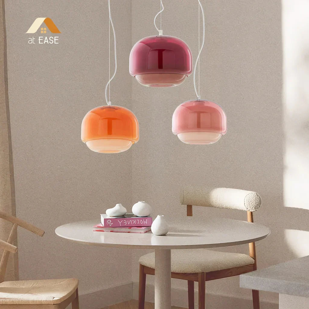 Pericles Colorful Spherical Glass Pendant Light | Modern Art Ceiling Lamp