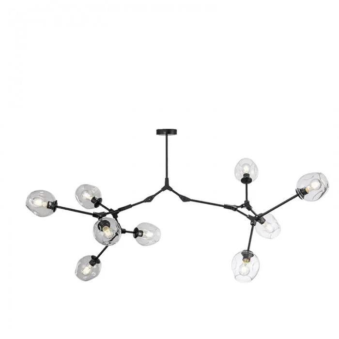 Polak Branching Glass Pendant Light | Modern Mid-Century Chandelier