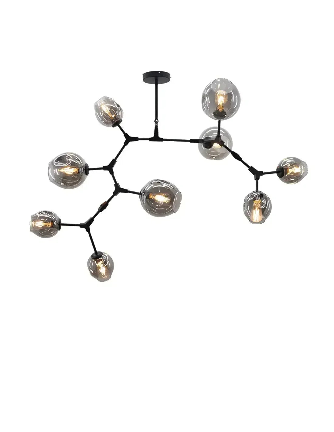 Polak Branching Glass Pendant Light | Modern Mid-Century Chandelier
