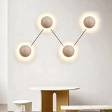 Applique Murale Ronde Ralvion Nordic Travertine - Sconce Minimaliste en Pierre Naturelle