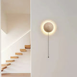 Applique Murale Ronde Ralvion Nordic Travertine - Sconce Minimaliste en Pierre Naturelle