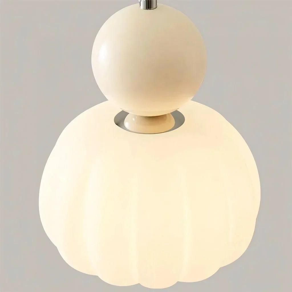 Scout Cream Art Deco Pendant Light - Elegant Vintage Hanging Lamp | Ailampplus