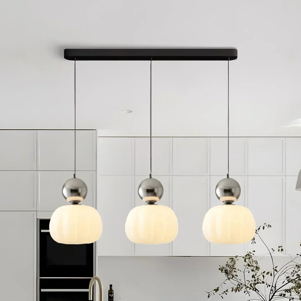 Scout Cream Art Deco Pendant Light - Elegant Vintage Hanging Lamp | Ailampplus