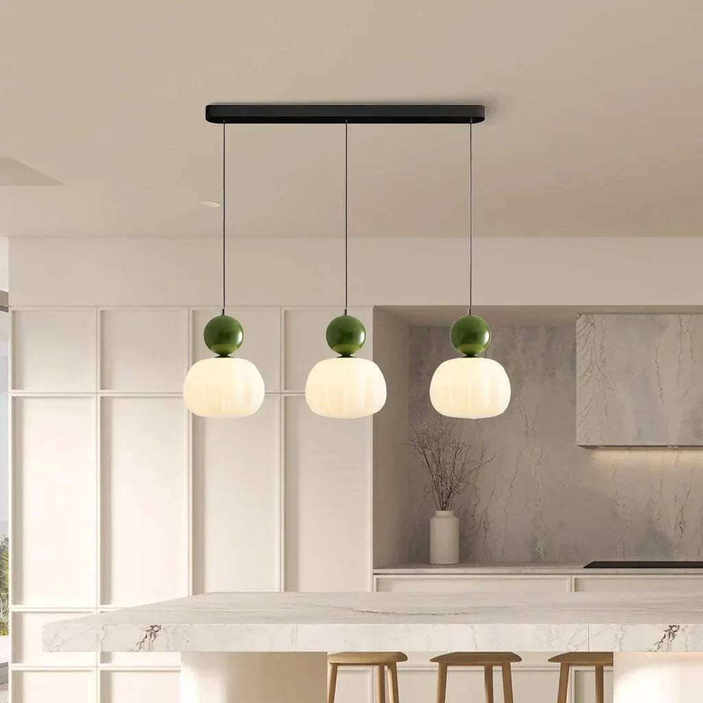 Scout Cream Art Deco Pendant Light - Elegant Vintage Hanging Lamp | Ailampplus