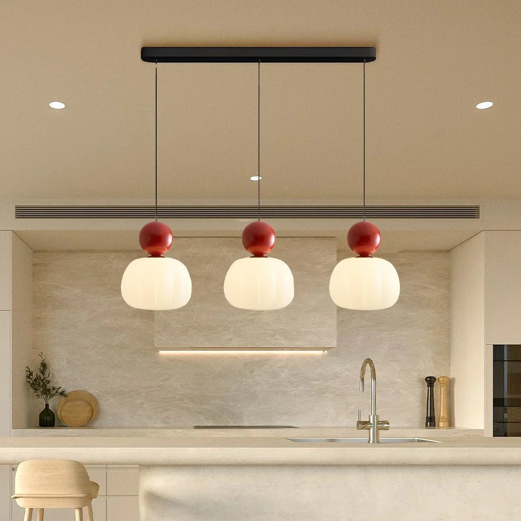 Scout Cream Art Deco Pendant Light - Elegant Vintage Hanging Lamp | Ailampplus