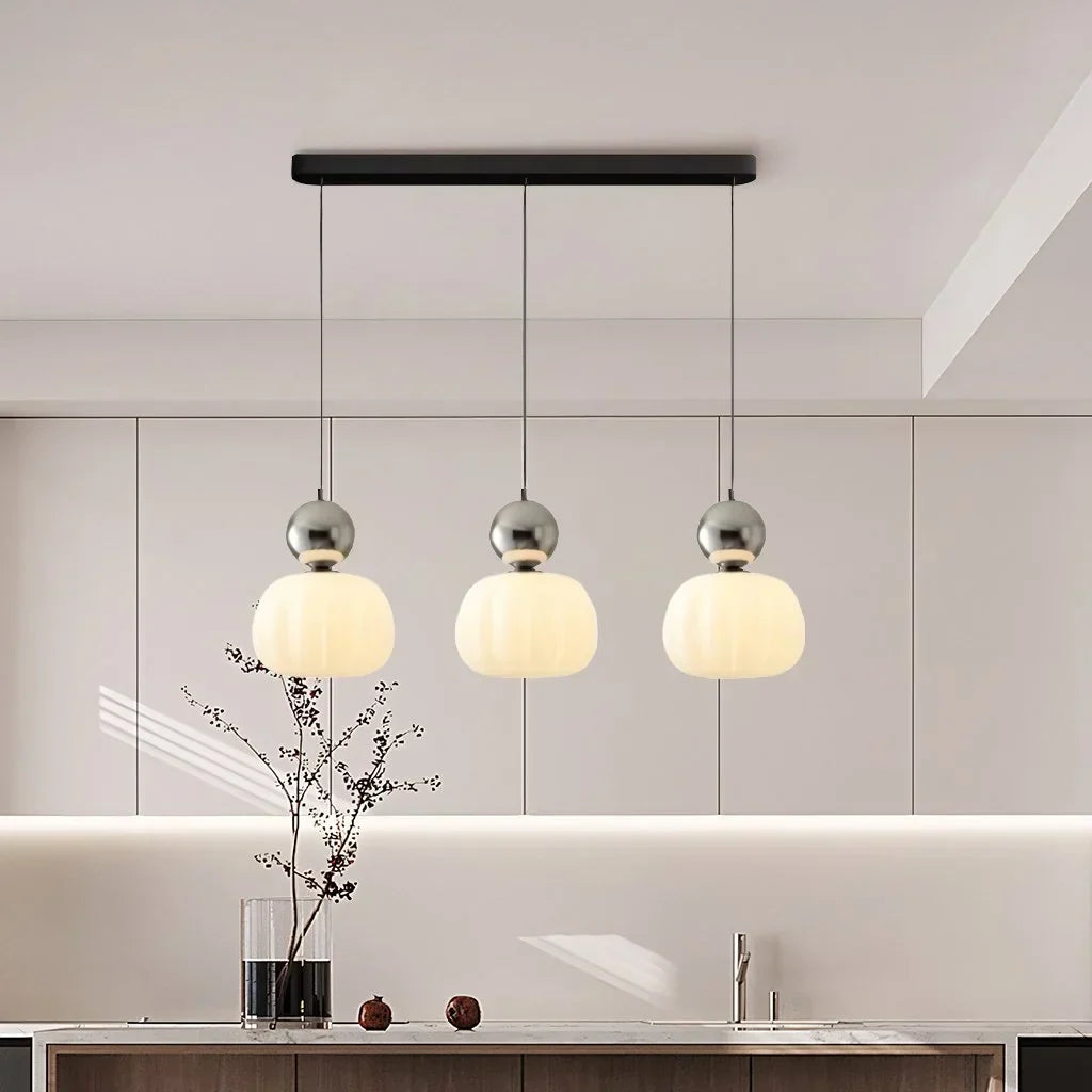 Scout Cream Art Deco Pendant Light - Elegant Vintage Hanging Lamp | Ailampplus