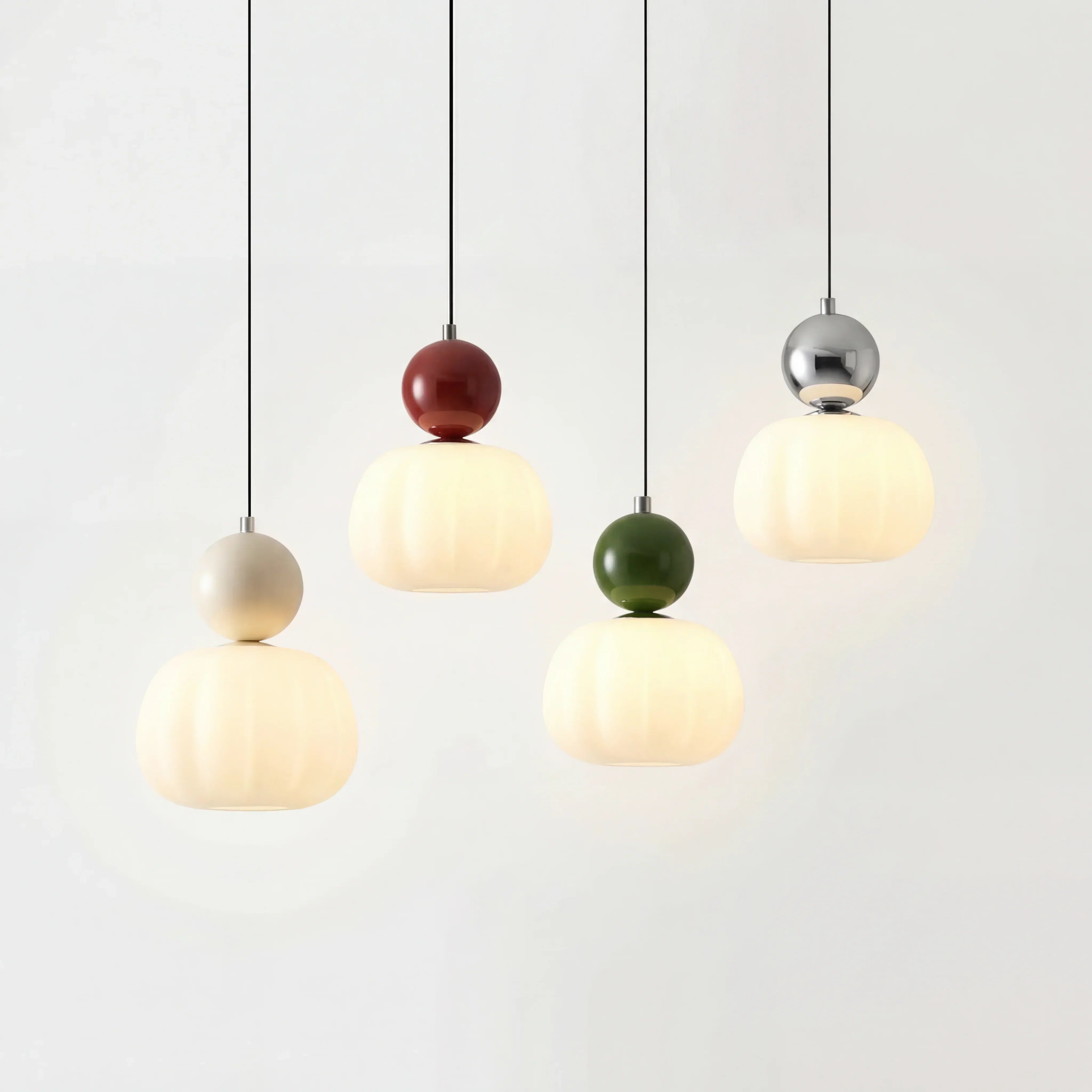 Scout Cream Art Deco Pendant Light - Elegant Vintage Hanging Lamp | Ailampplus