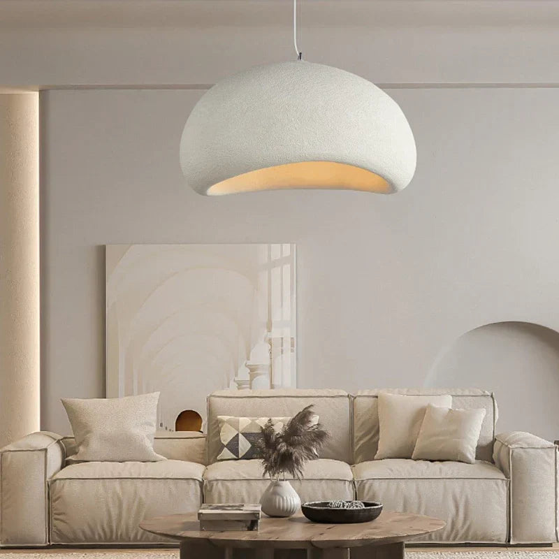 Khmara Wabi-Sabi Cloud Pendant Lamp | Organic Resin Dome Light - Ailampplus