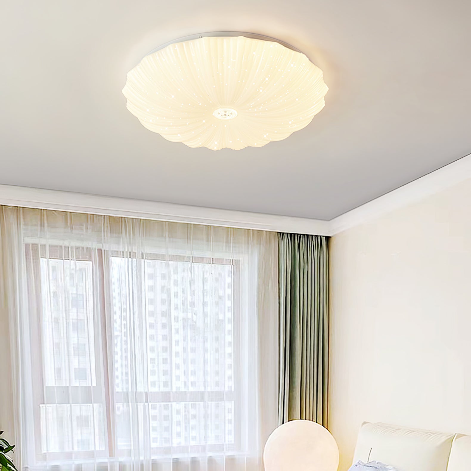 Shell Acrylic Round Ceiling Lamp