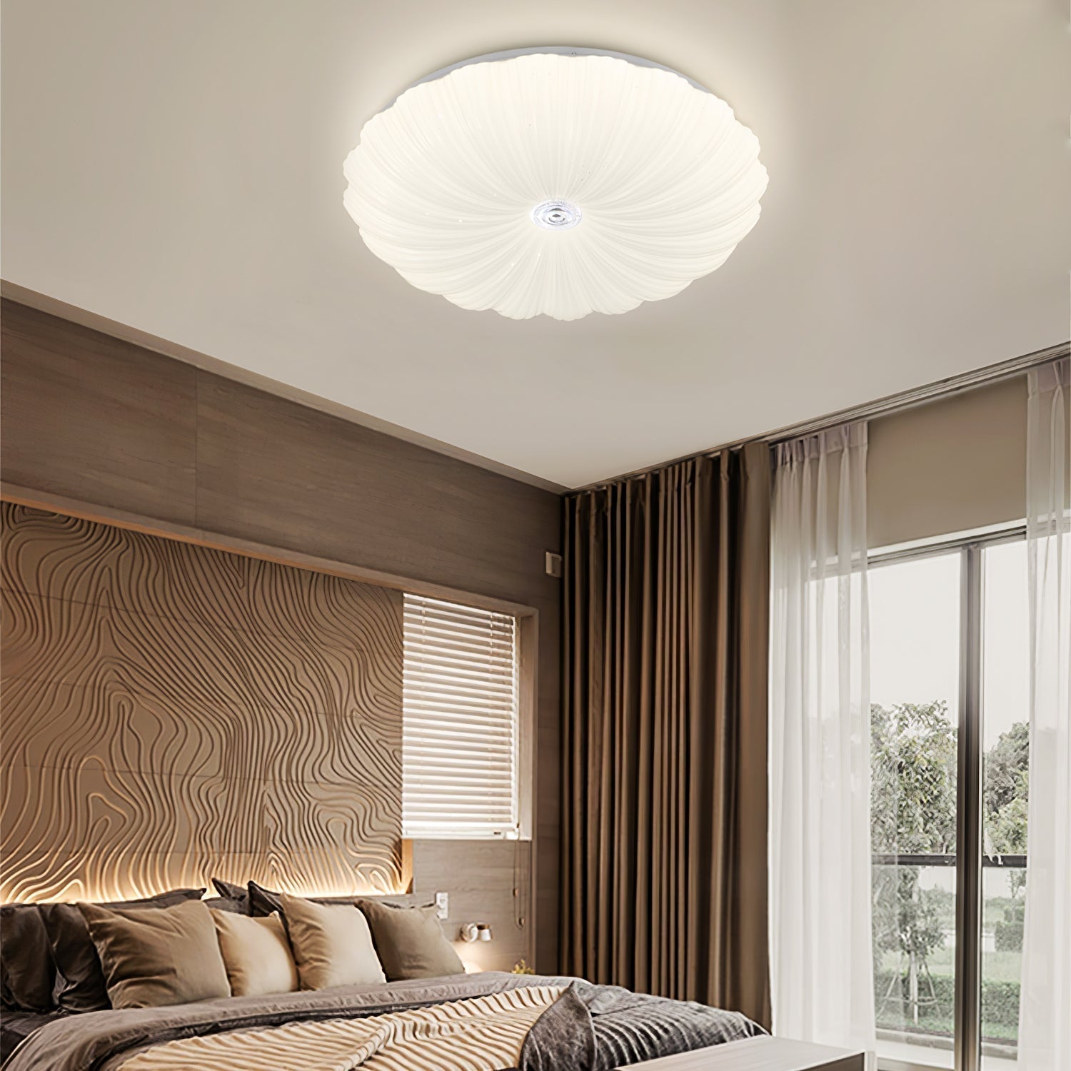 Shell Acrylic Round Ceiling Lamp