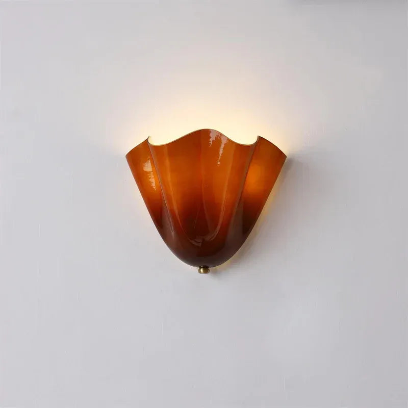 Sheryl Modern Seashell Glass Wall Light - Elegant Coastal Sconce